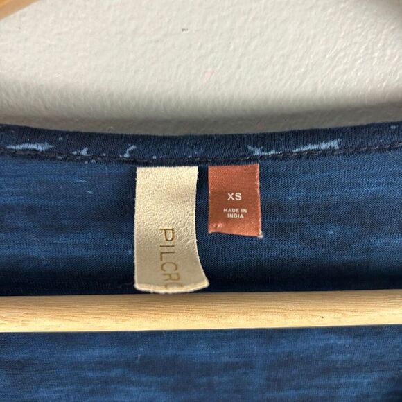 Anthropologie Pilcro Orchid Embroidered Flounce Peplum Top - Picture 7 of 9